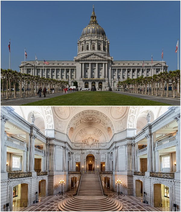 Ратуша Сан-Франциско, спроектированная Артуром Брауном-младшим в стиле изящных искусств, – архитектурная жемчужина города, идеально подходящая для проведения масштабных мероприятий и торжеств (США). 