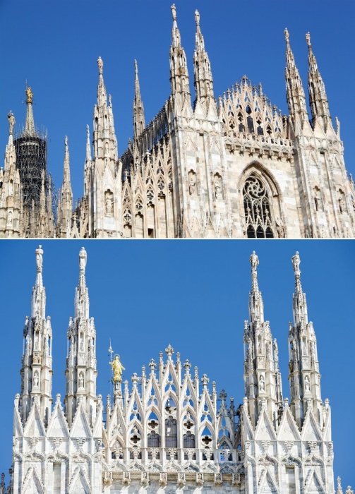 Благодаря Наполеону на вершине Миланского кафедрального собора появился «каменный лес» (Италия).