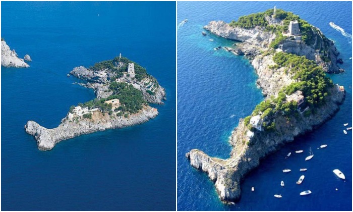 Остров Сиренузе в виде дельфина в Тирренском море еще называют островом русского балета (Италия).