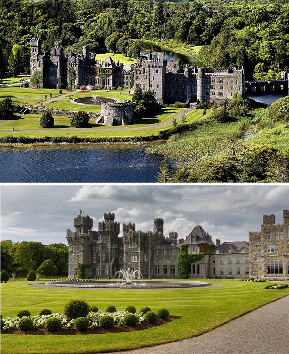 В окружении первозданной природы и голубых вод озера Лох-Корриб в средневековом замке находится 5-звездочный отель Ashford Castle (Ирландия).