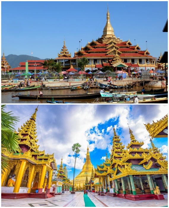  Пагода Пхаунг Дау Оо – самое доступное и самое популярное серди туристов и паломников место (Мьянма). 