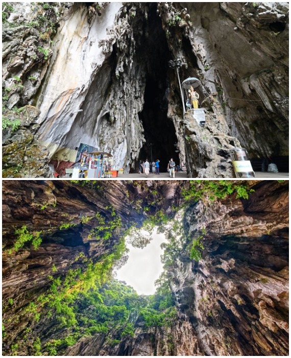 В лабиринтах Темной пещеры экстремалов ждут захватывающие приключения (Batu Caves, Малайзия).