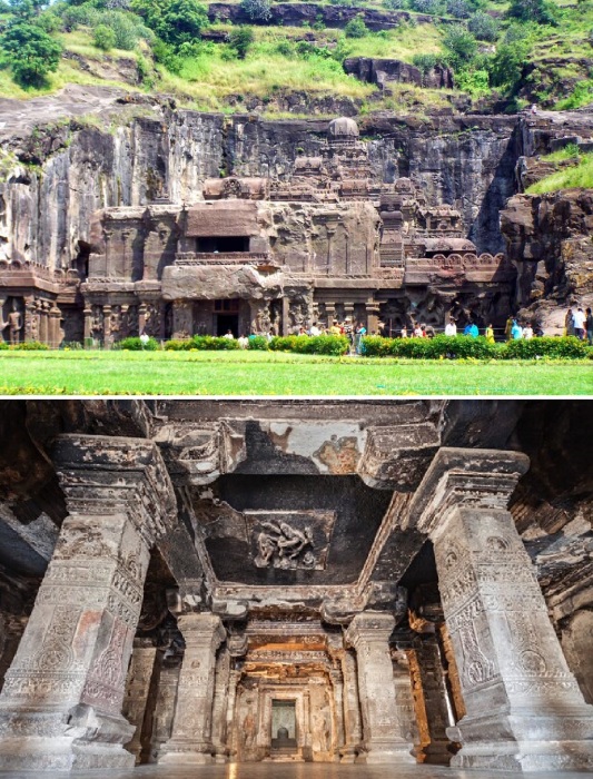 Храмовый комплекс Пещеры Эллора – уникальный рукотворный шедевр (Индия).