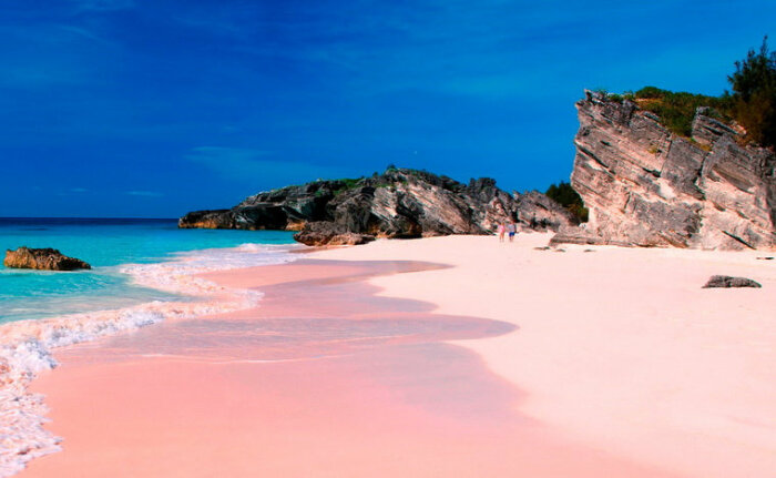 Pink Sands Beach – самый необычный пляж в мире (о-в Харбор, Богамы). | Фото: pinterest.com.