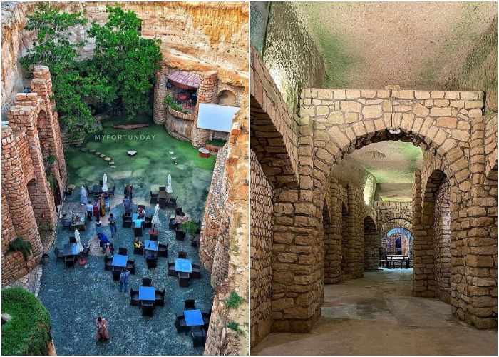 Древний подземные туннели и цистерны превратили в интересную туристическую достопримечательность (Киш, Иран.