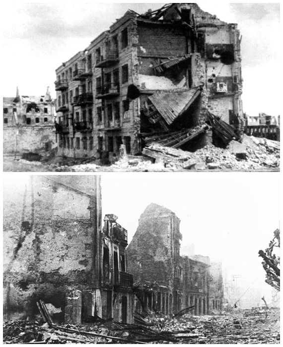 Населенные пункты после бомбардировок требовали полного восстановления, к чему и привлекались военнопленные.