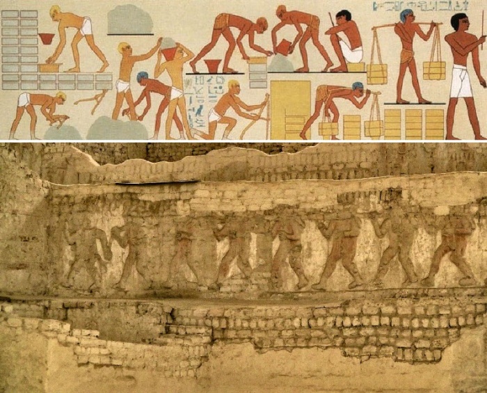 Древние египтяне и греки усовершенствовали технологию изготовления кирпича, который активно использовали при строительстве.