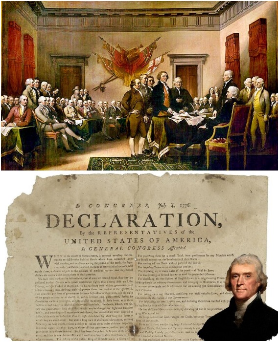 Континентальный конгресс 4 июля 1776 г. принял Декларацию независимости.