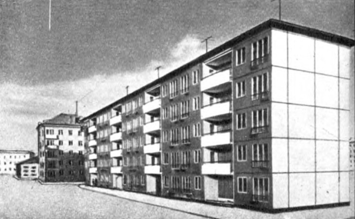  Пластмассовая пятиэтажка появилась в 1963 году в 4-ом Вятском переулке, 20А (Москва). | Фото: masterok.livejournal.com.