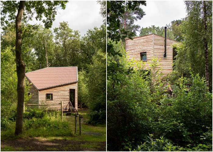 Эко-домик Holiday Home для загородного отдыха гармонично вписался в окружение живописной природы (Брасхат, Бельгия). 