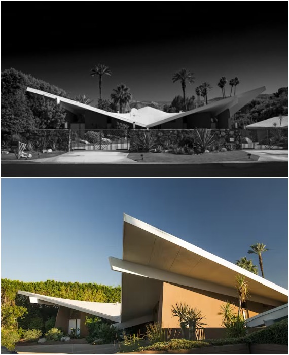 Резиденция Maranz стала вершиной инженерных инноваций конца 1950-х годов (Tamarisk Country Club, Калифорния).