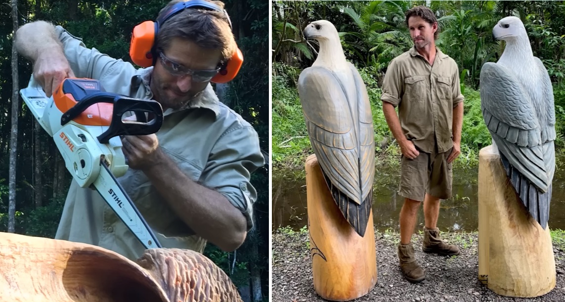 Шейн Кристенсен – талантливый скульптор, в совершенстве владеющий бензопилой. Шейн Кристенсен – талантливый скульптор, в совершенстве владеющий бензопилой.