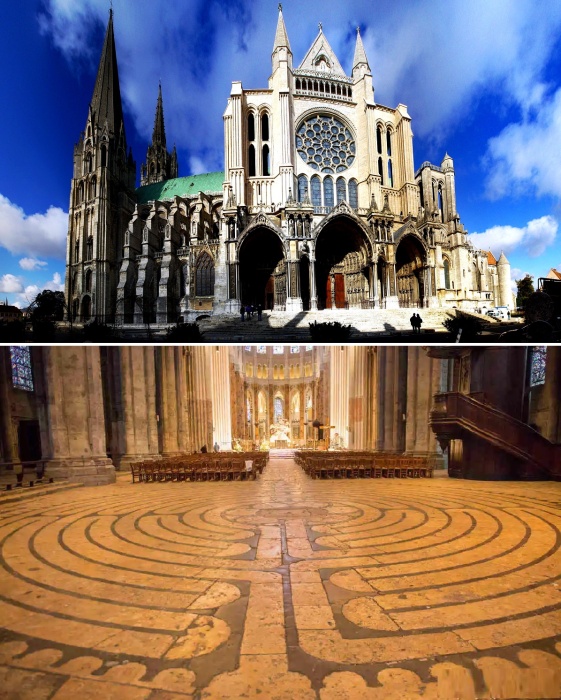 Шартрский собор с загадочным лабиринтом внесен в Список Всемирного наследия ЮНЕСКО (Франция).