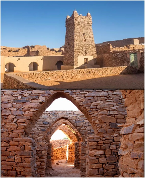 Шингеттиская соборная мечеть с каменной башней – один из древнейших центров мусульман (Мавритания).