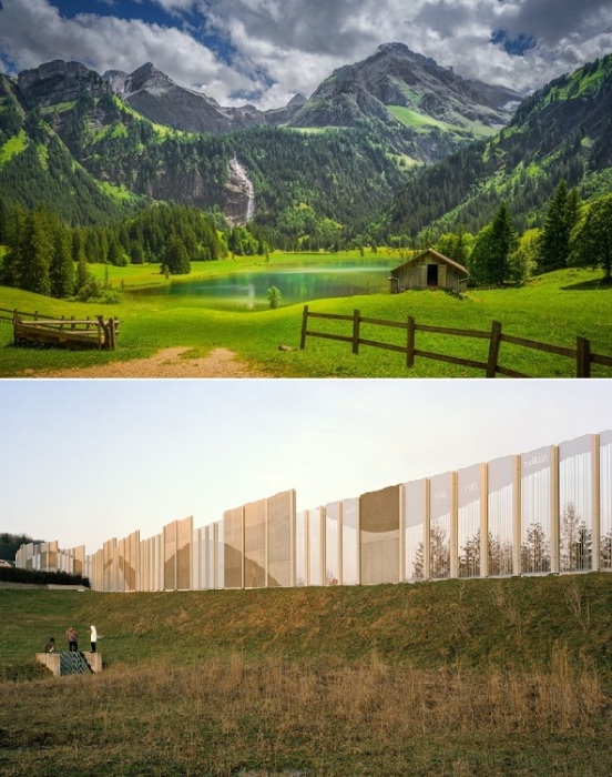 Идиллическая картинка и реальность большинства населенных пунктов Швейцарии.