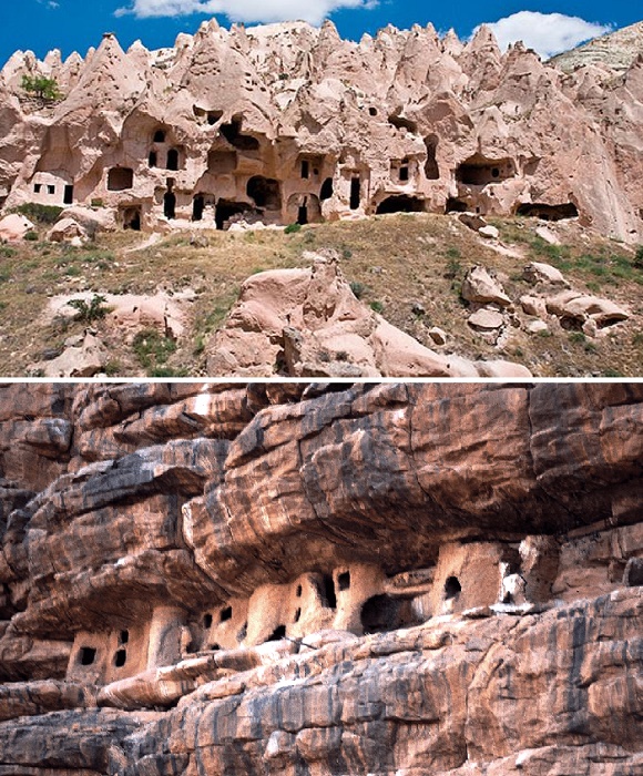 Скальные жилища были более надежно защищены нежели шалаши или вигвамы.