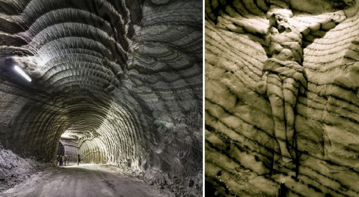 Соляная шахта Реальмонте действует и сейчас, экскурсии проводятся лишь в отработанных галереях (Италия).