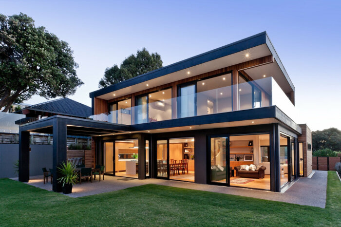 Современный стиль архитектуры в частном домостроении. | Фото: architecturesstyle.com.