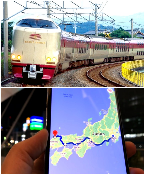 Sunrise Express – единственный ночной поезд со спальными вагонами, сохранившийся на просторах Японии.