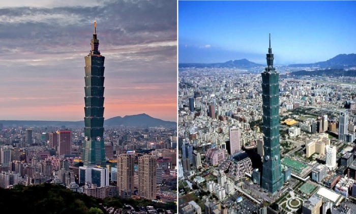 Небоскреб Тайбей-101, как и прежде остается главным ориентиром столицы Тайваня.