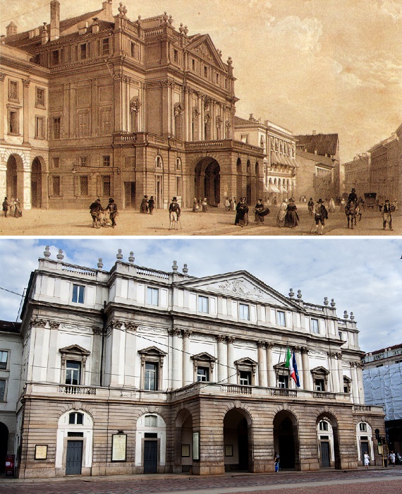 Театр Ла Скала — один из старейших мировых центров оперной культуры (Милан, Италия).
