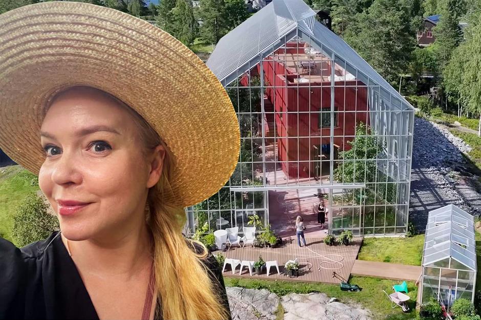 Архитектор Маргит-Кристин Клев спроектировала и построила удивительный «Дом-теплицу».