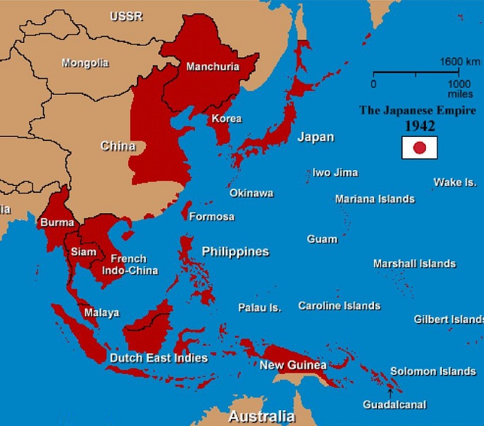 Территория Японии до капитуляции в 1945 г. | Фото: slideplayer.com.