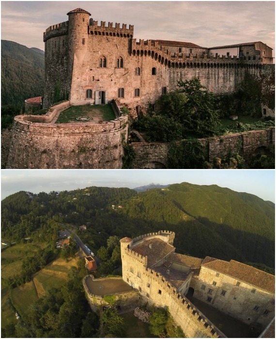 Castello di Fosdinovo – один из самых впечатляющих замков Тосканы, где сохранились аутентичные элементы Средневековья (Масса-Каррара, Италия). 