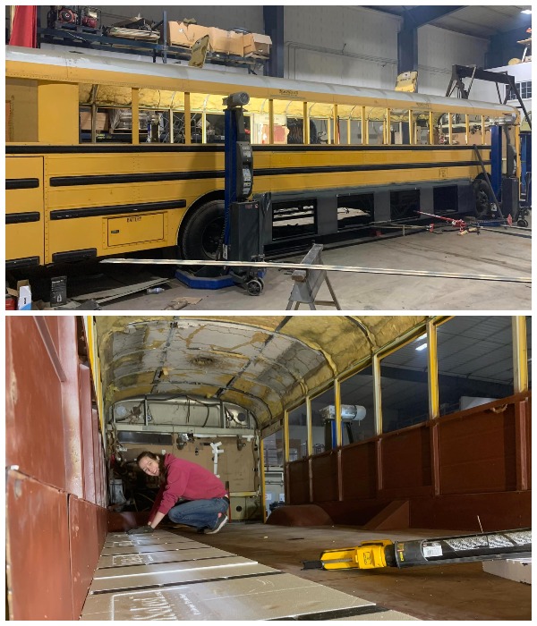 Старый школьный автобус вдохновил пару авантюристов на кардинальную смену приоритетов (Aurora the Adventure Bus, США).