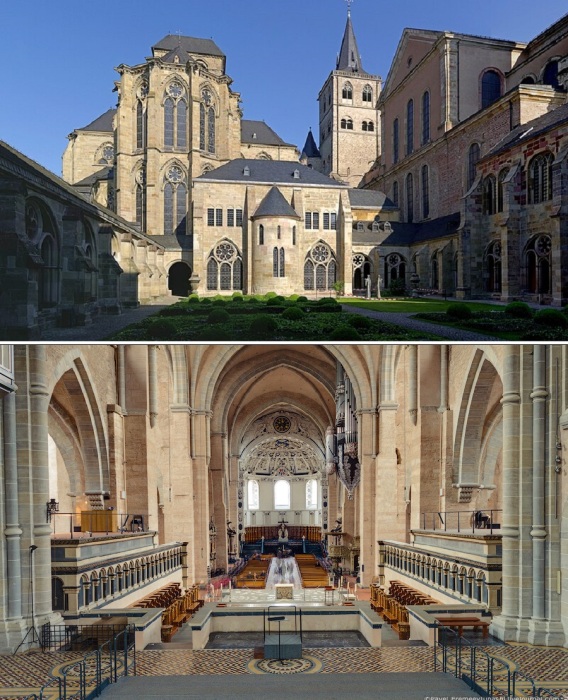 Трирский собор Святого Петра считается одним из самых впечатляющих образцов романской архитектуры (Германия). 