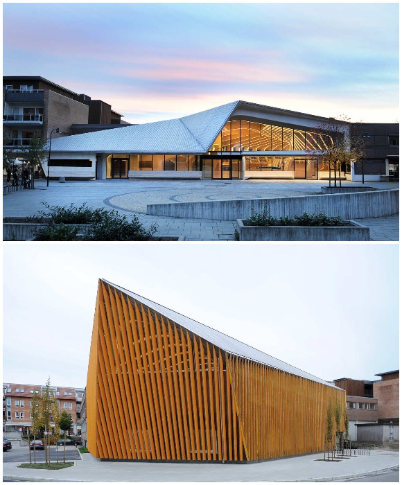 Утонченная элегантность культурного центра от норвежских архитекторов бюро Helen & Hard (Vennesla Library and Culture House, Вест-Агдер). 