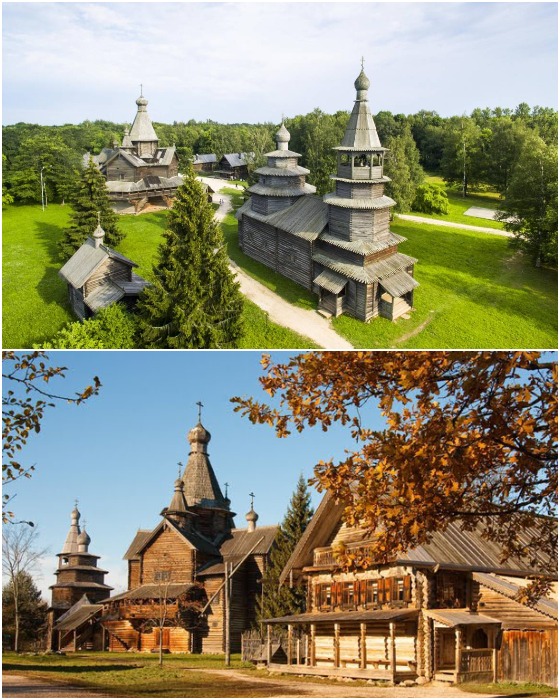 Новгородский музей-заповедник народного деревянного зодчества «Витославлицы» предлагает окунуться в старинную атмосферу.