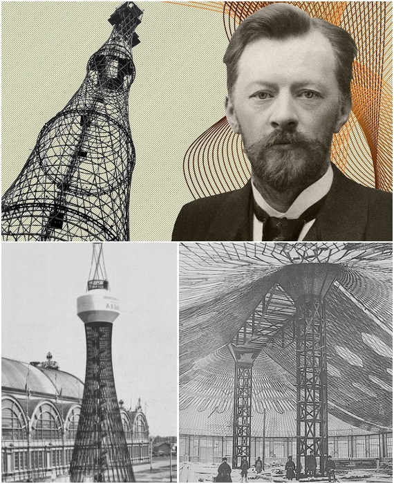Легендарный Владимир Шухов, его вневременные изобретения гиперболоидной телескопической конструкции и ферменных структур.
