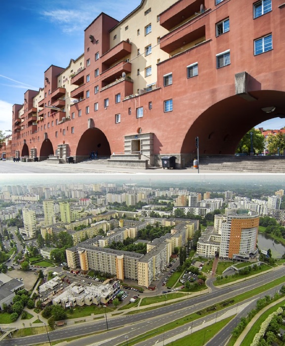 Комплексы Карла Маркса-Хофа в Вене и «Гроховский плацдарм» в Варшаве – одни из самых длинных жилых домов Европы.