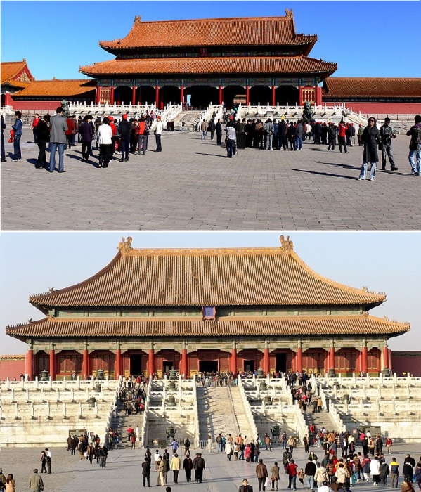 Зал верховной гармонии – самое главное здание Запретного города (Пекин, Китай).