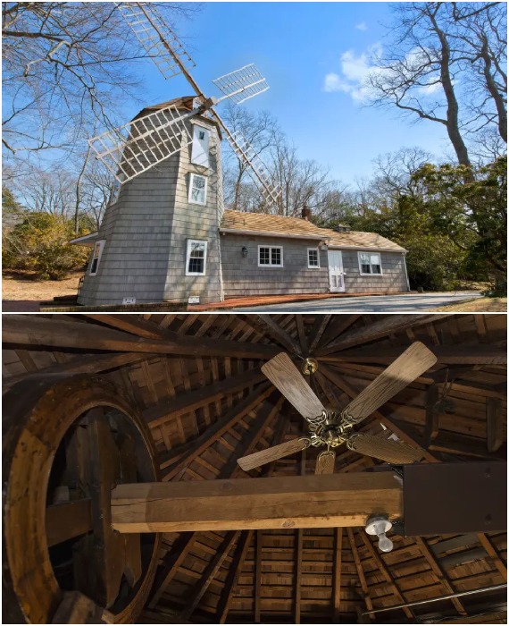 Ветряную мельницу можно в любой момент запустить, поскольку сохранили специальное оборудование (The Windmill House, Хэмптон).