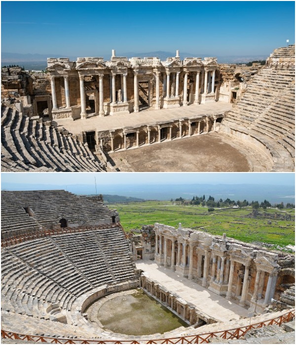 Амфитеатр – один из самых впечатляющих хорошо сохранившихся образцов древнеримского строительства (Иераполис, Турция).