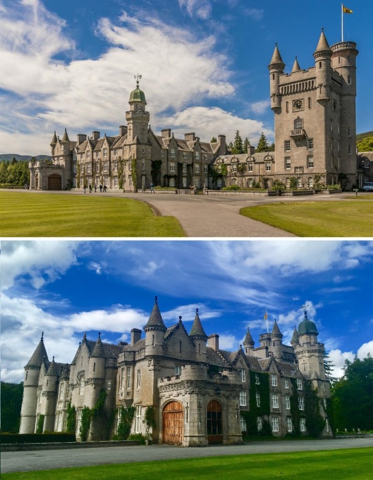 Замок Балморал построен в шотландском баронском стиле, больше присущему Средневековью.