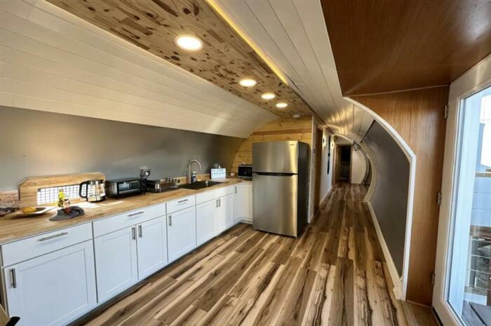 Благоустроенная кухня на борту дома-самолета также имеется. | Фото: simpleflying.com.