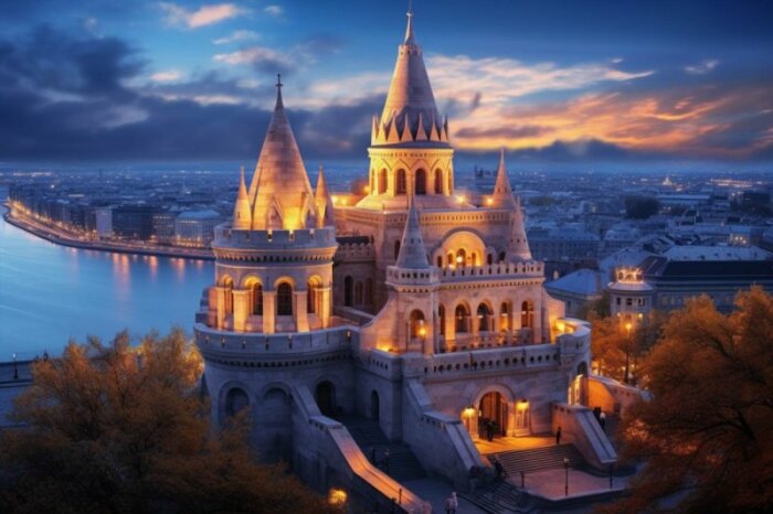 Сказочно красивая терраса-замок очень быстро превратилась в самую популярную туристическую достопримечательность Будапешта (Fisherman's Bastion, Венгрия). | Фото: budapestrivercruise.eu.