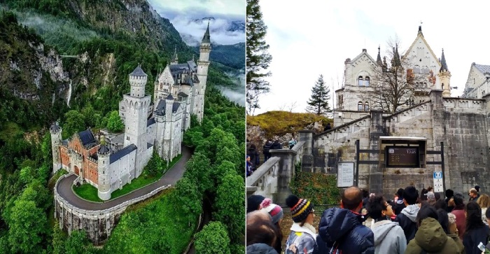 Замок Нойшванштайн стал туристической меккой для тех, кто, как и романтичный король, мечтали иметь собственный сказочный замок (Бавария).
