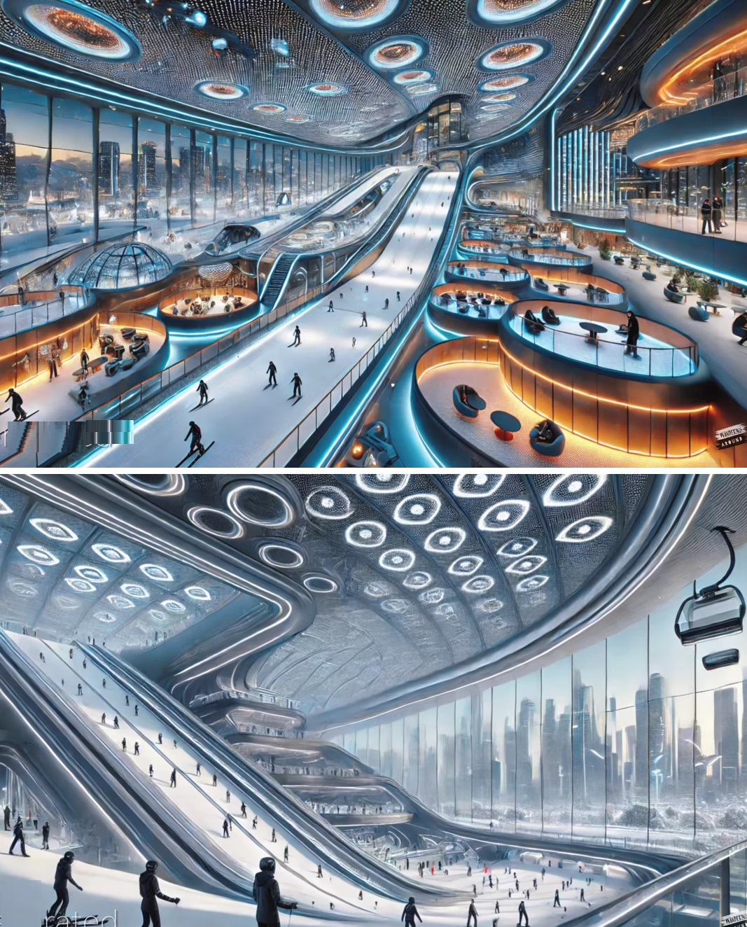 Ледовая феерия Huafa Snow Centre. Ледовая феерия Huafa Snow Centre.