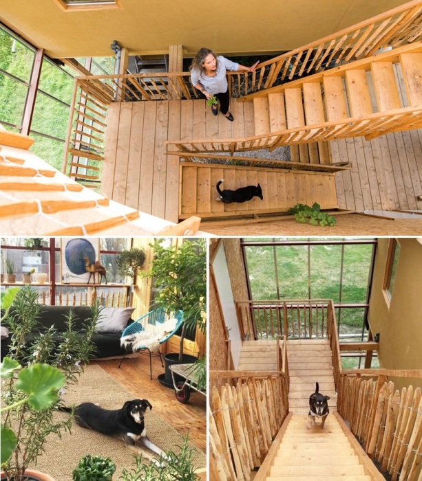 Все структурные элементы дома изготовлены из дерева (CHIBB).