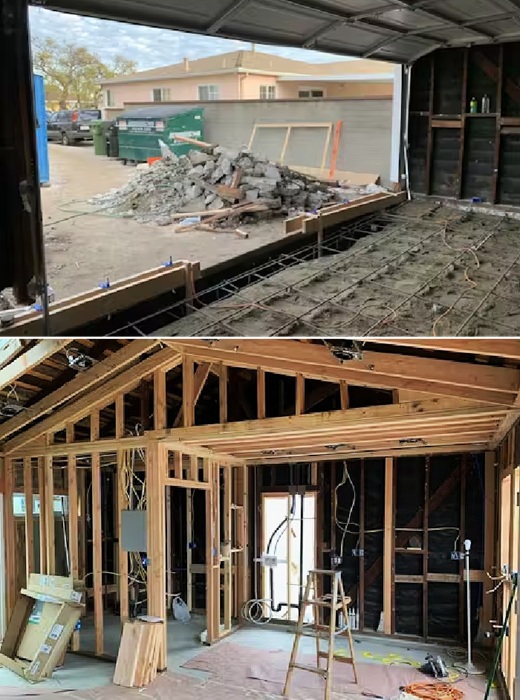 Кардинальным преобразованием старого гаража супруги Августин занимались самостоятельно. Кардинальным преобразованием старого гаража супруги Августин занимались самостоятельно.