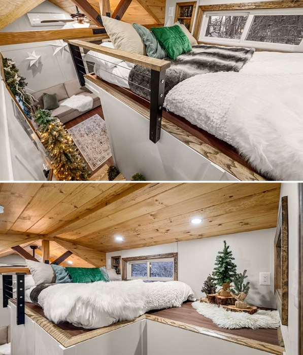 Уединенная спальня на лофтовом уровне «Ели».