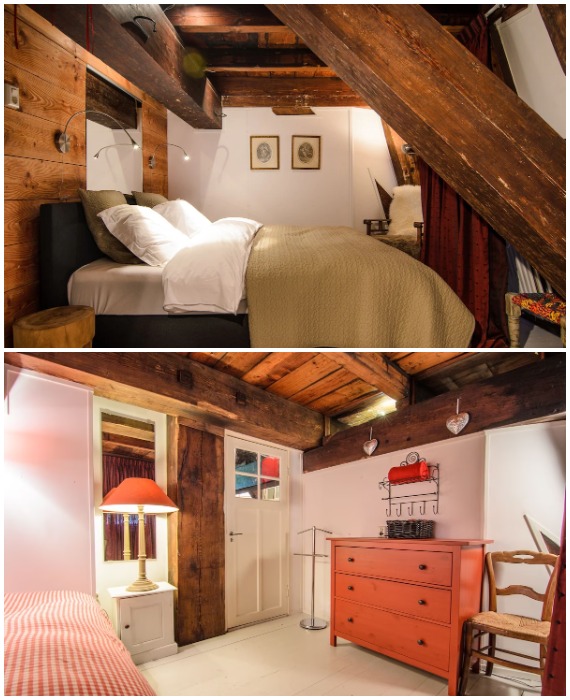 Интерьеры спальных комнат Mondriaanmolen напоминают о многовековых традициях голландцев.