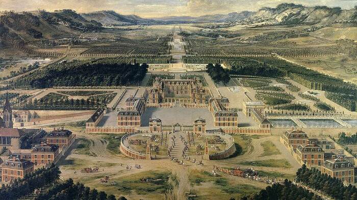 Версальский дворец был настолько большим, а кухня так далеко, что королю приходилось есть остывшие блюда (Франция). | Фото: artsandculture.google.com.