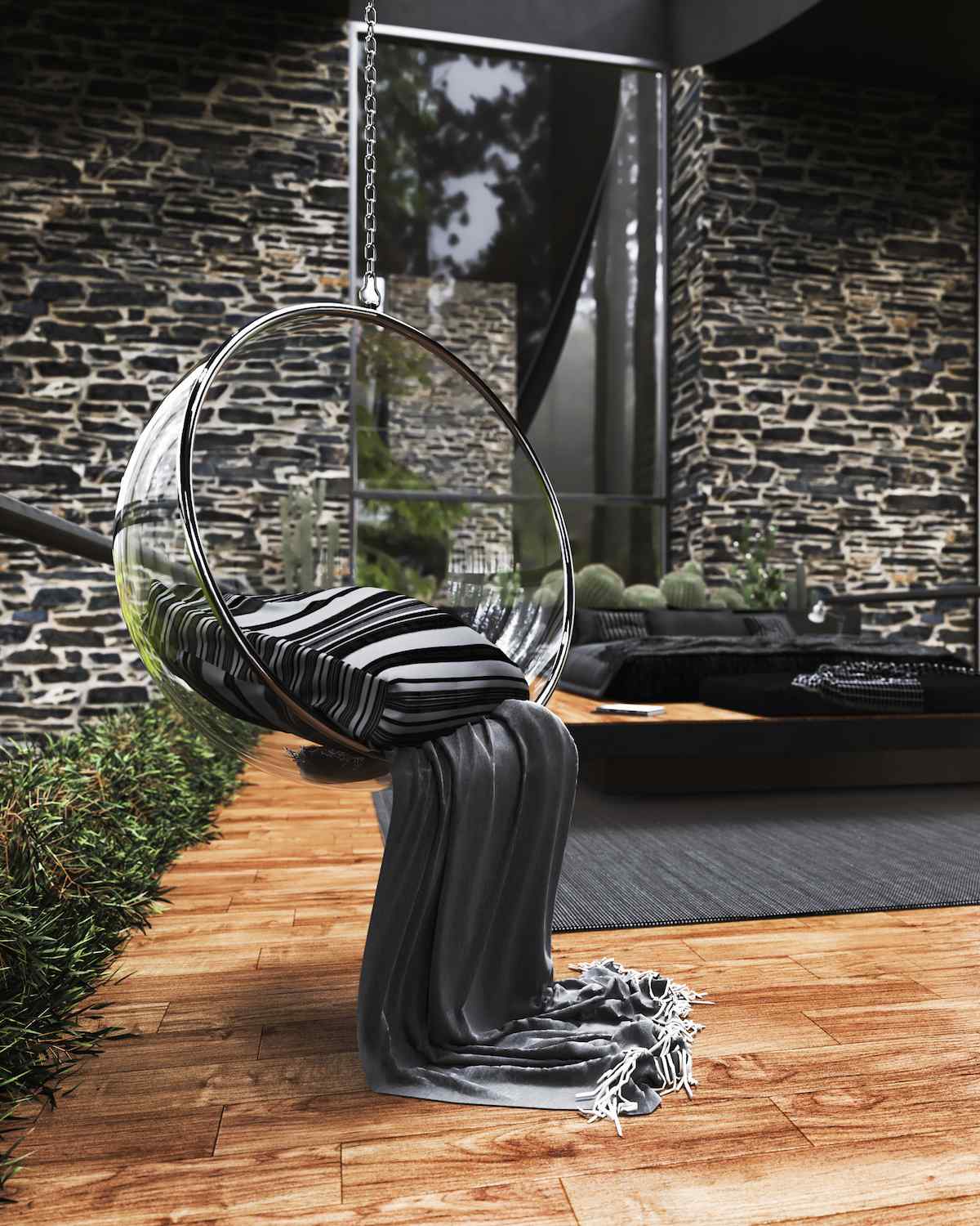 Расслабляющая зона отдыха в апартаментах (Twin Sisters house). Расслабляющая зона отдыха в апартаментах (Twin Sisters house).