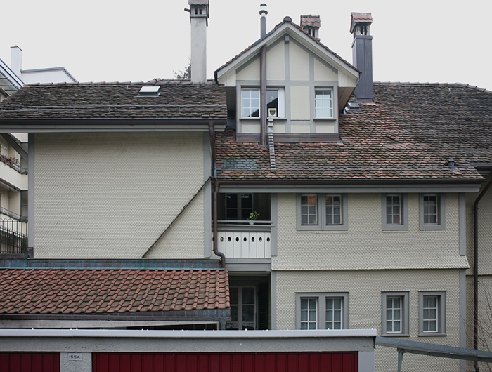 Зачем в Швейцарии на стенах зданий установлены маленькие лестницы
