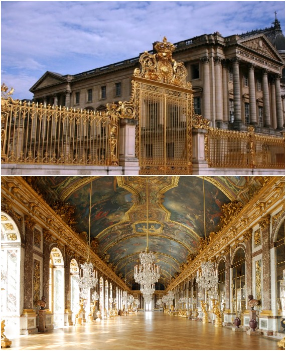 На строительство умопомрачительного дворца были потрачены запредельные для понимания большинства людей суммы (Château de Versailles, Франция).